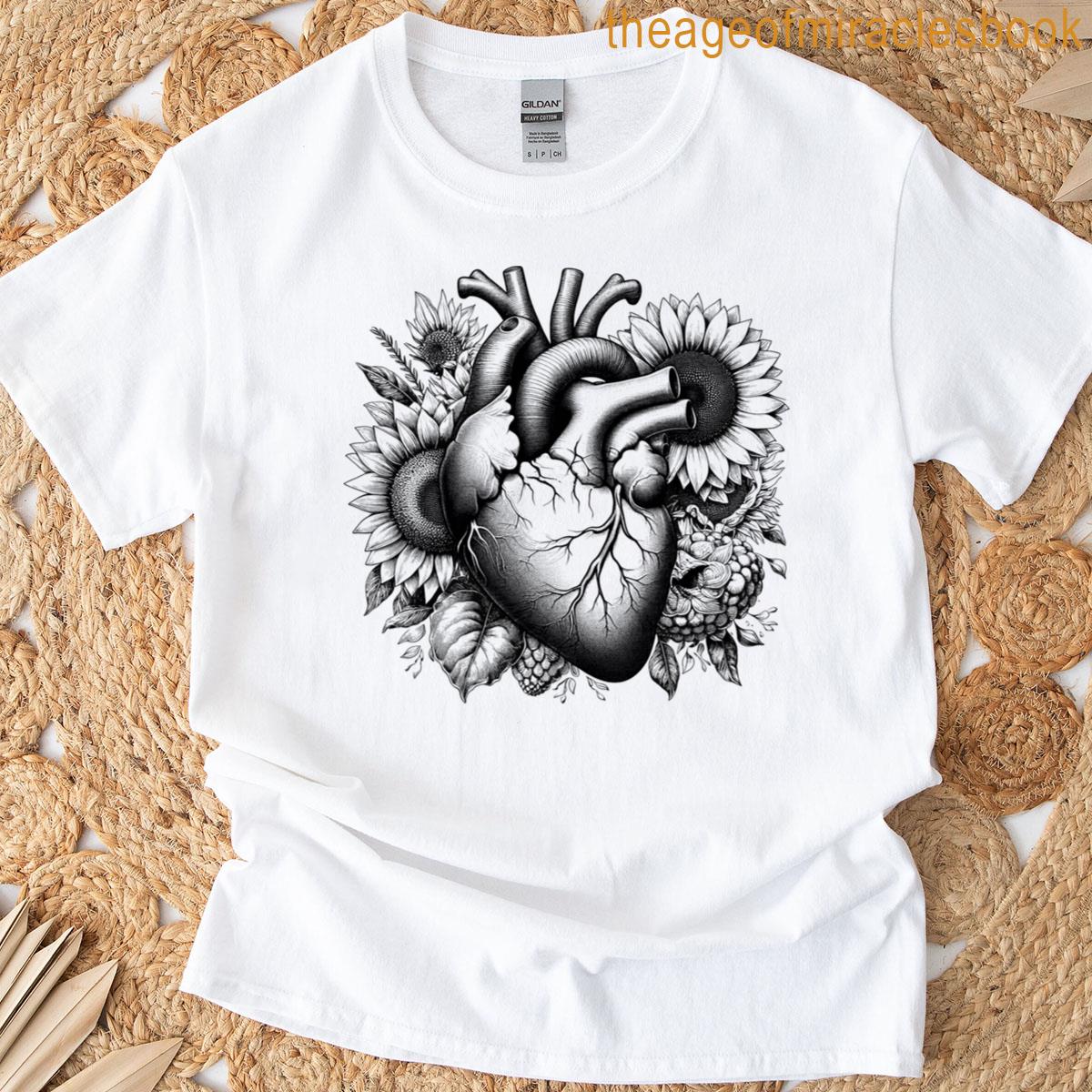 Hearts Flowers T-shirt