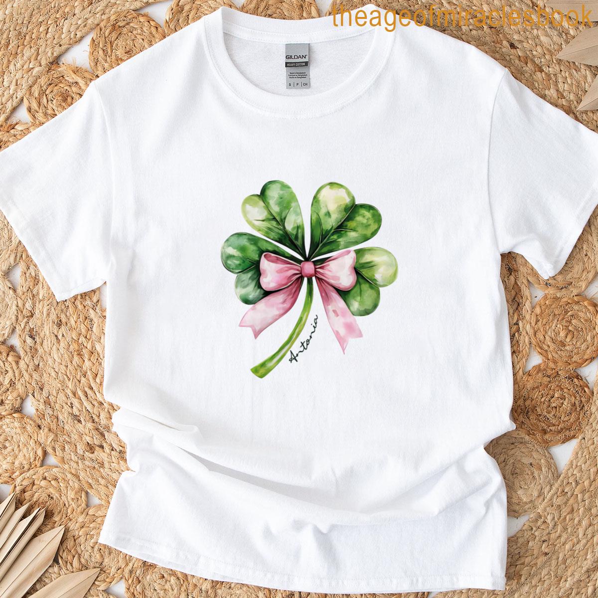 Lucky Shamrock Bow T-shirt