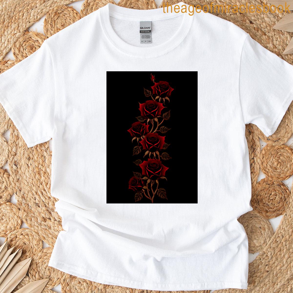Red Rose Dark T-shirt