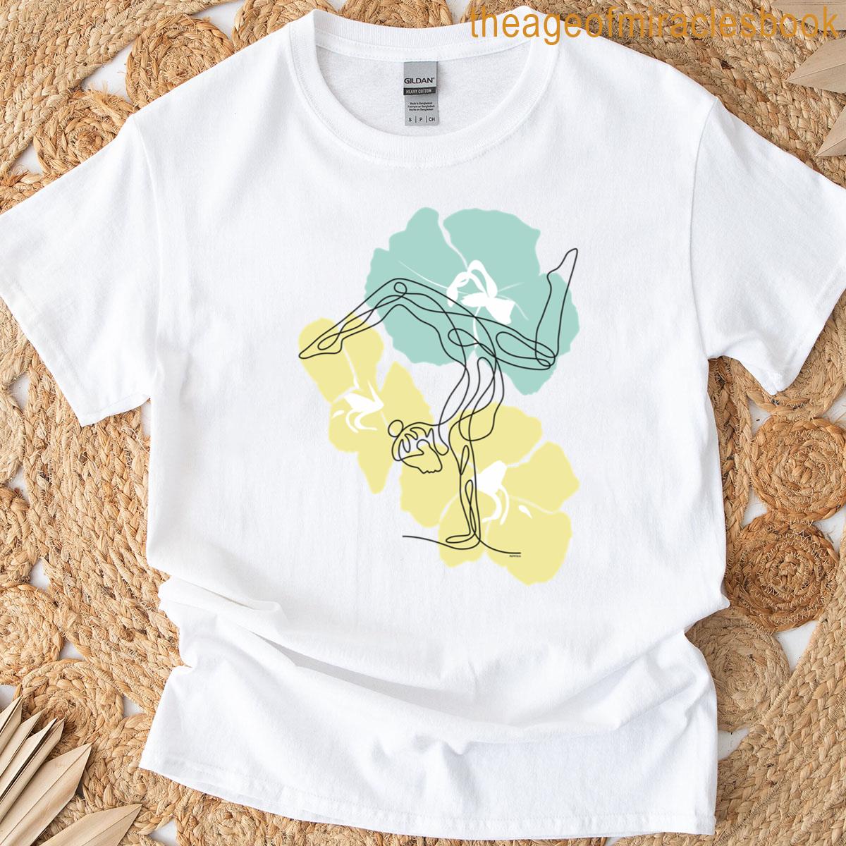 Yoga Handstand Split Pose Wellness Routine T-shirt