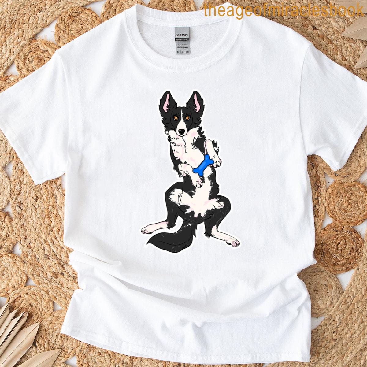 Blue Bone Loving Border Collie T-shirt