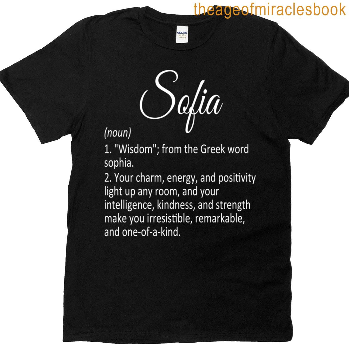 Sofia Name Meaning Definition T-shirt