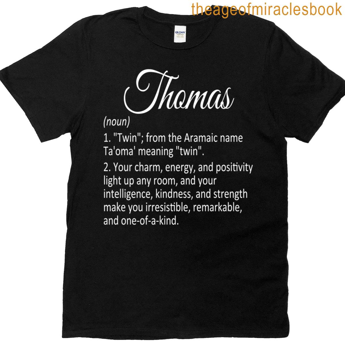 Thomas Name Meaning Definition T-shirt