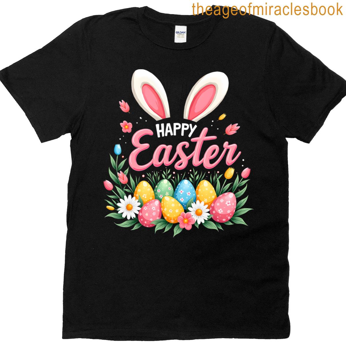 Happy Easter Bunny Spring Easter Egg Easter Girls Kids T-shirt