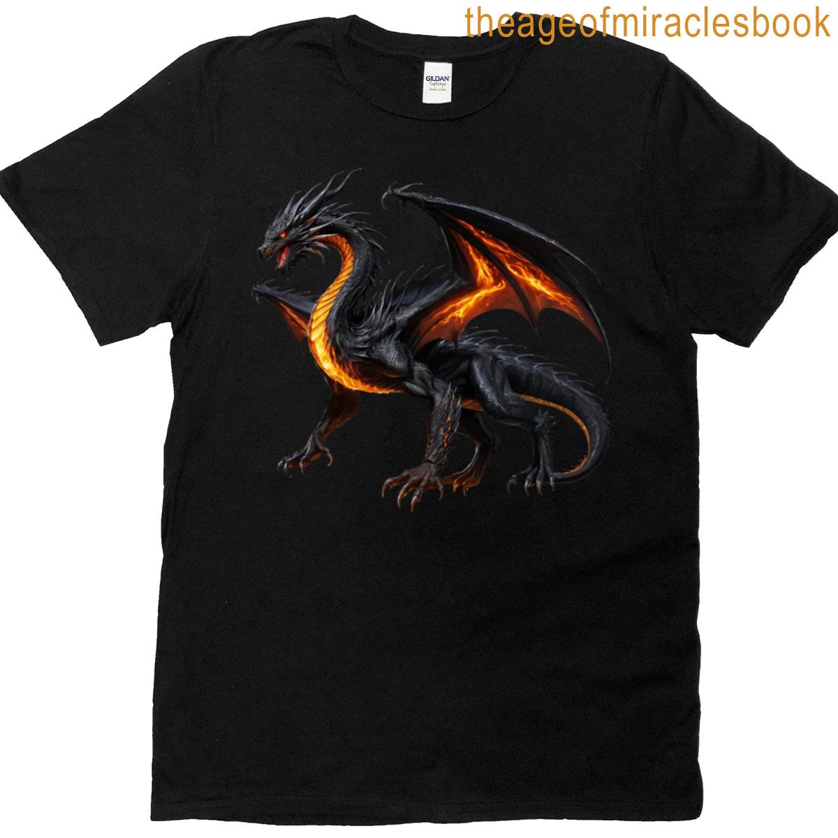 Black Fire Dragon T-shirt