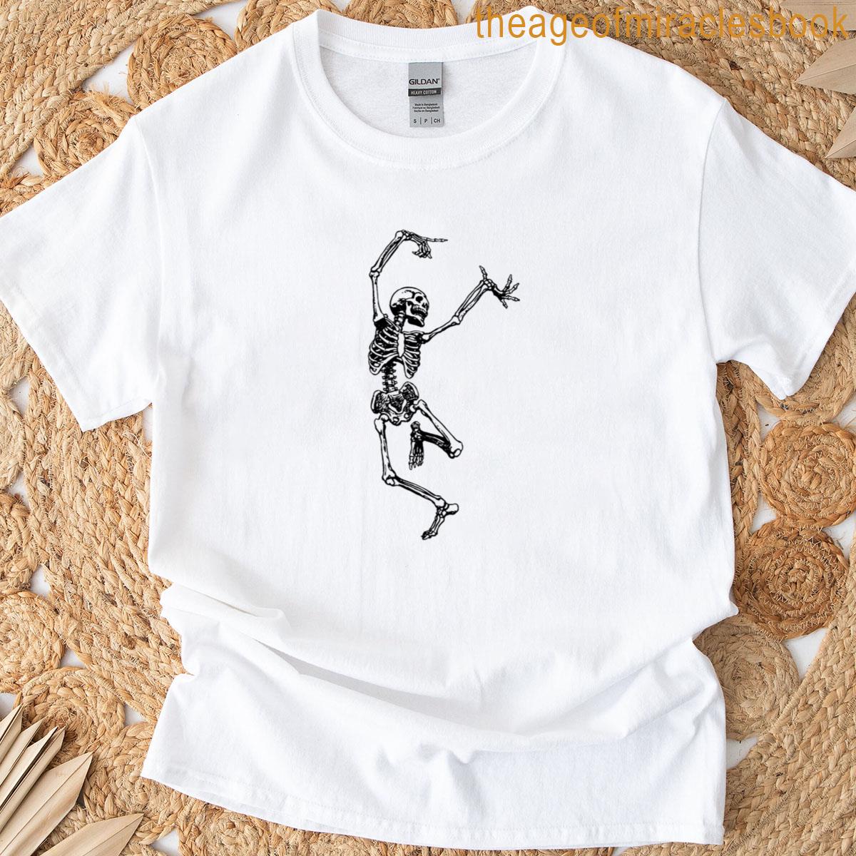 Deadly Rhythm Skeleton Dancer In Graffiti Style T-shirt