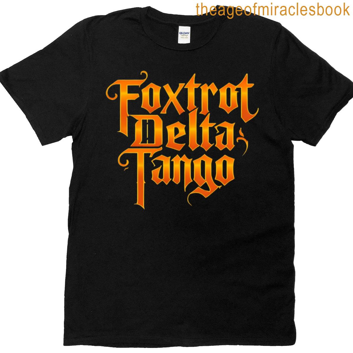 Foxtrot Delta Tango – Gothic Bold Typography T-shirt