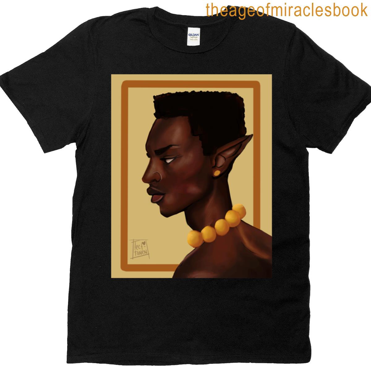 Handsome Black Elf Portrait T-shirt