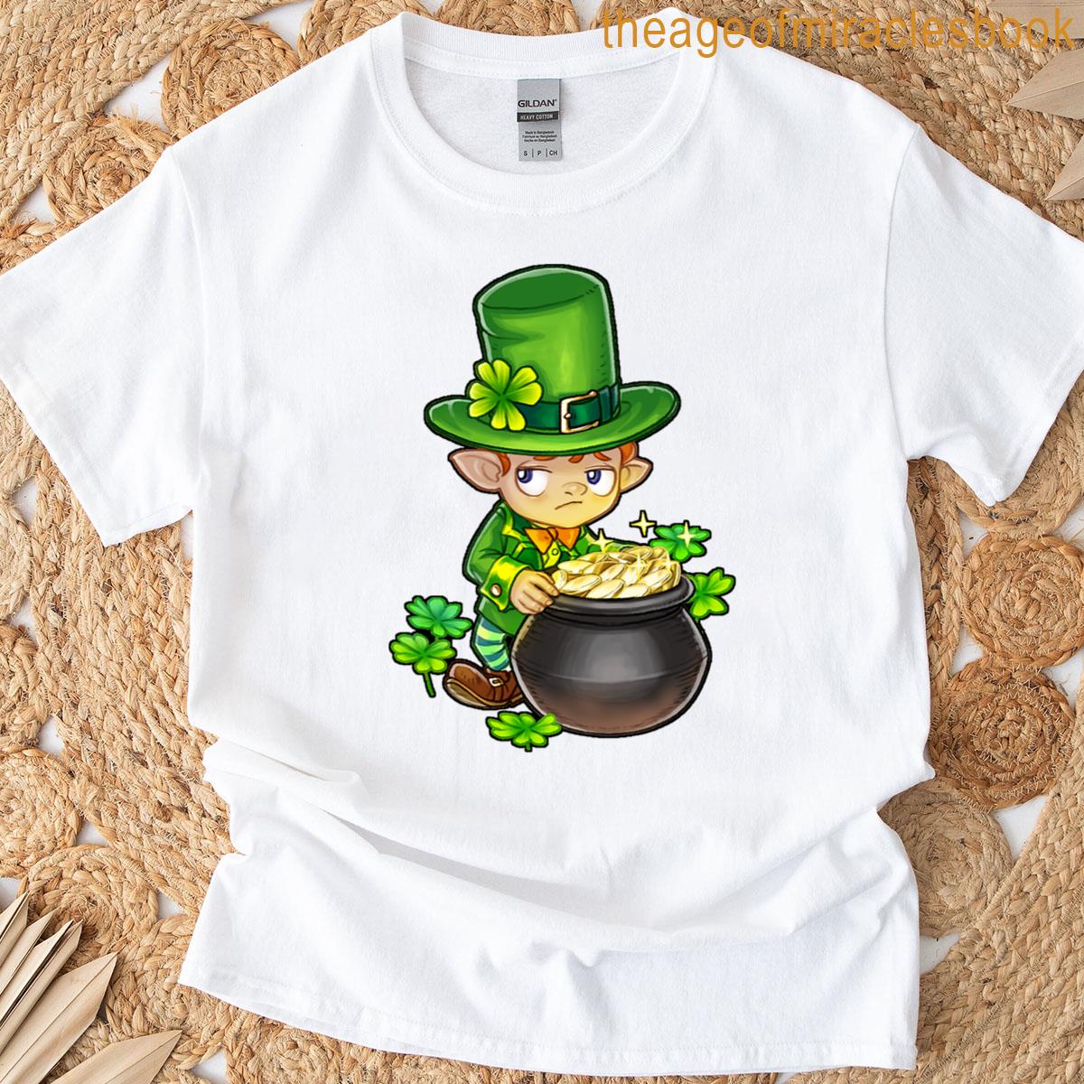 Leprechaun Cute Adorable Mischievous Tiny Greedy Hoarding T-shirt