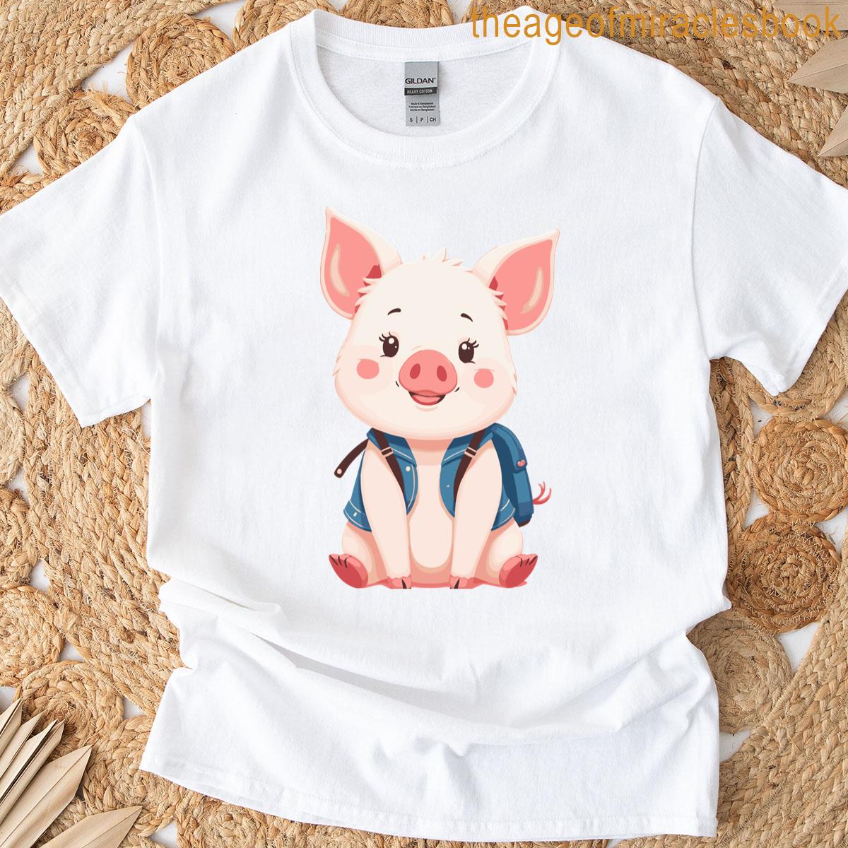 Piglet With Backpack T-shirt