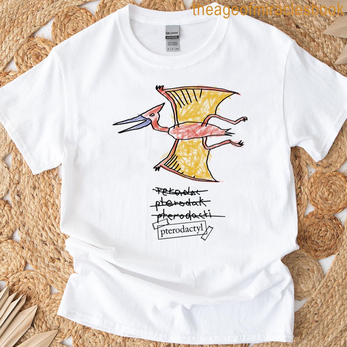 Pterodactyl In Crayon T-shirt