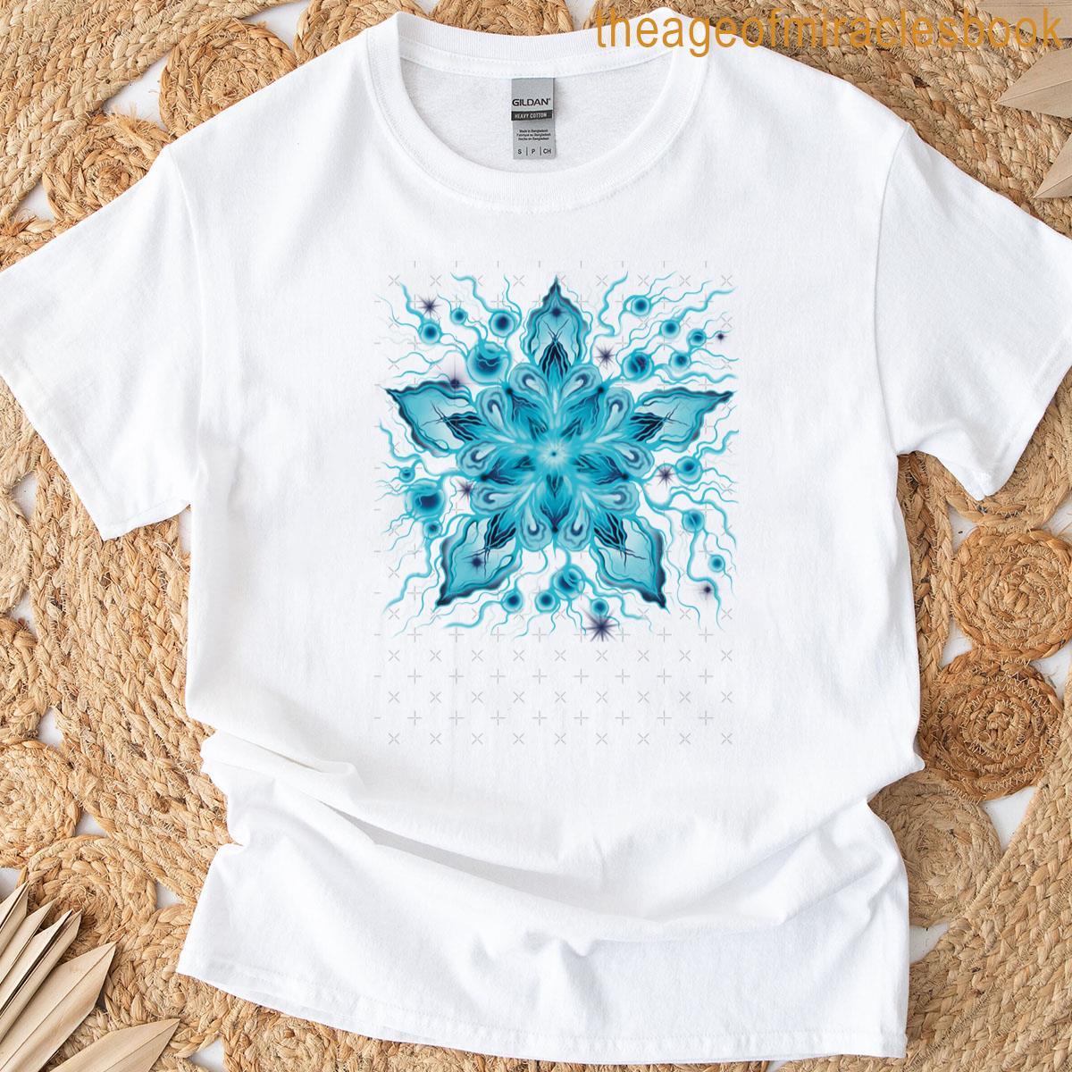 Surreal Blue Flower T-shirt