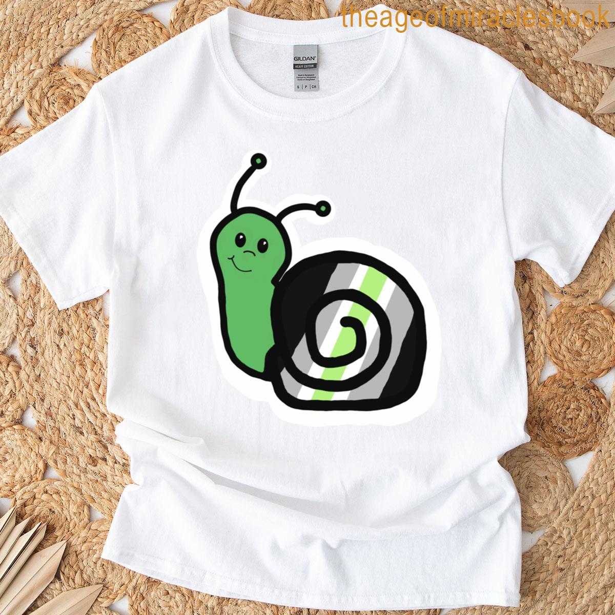Agender Pride Snail T-shirt