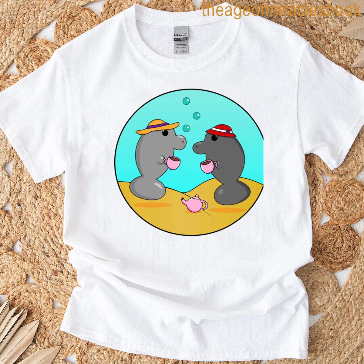 Manatee Tea Party T-shirt