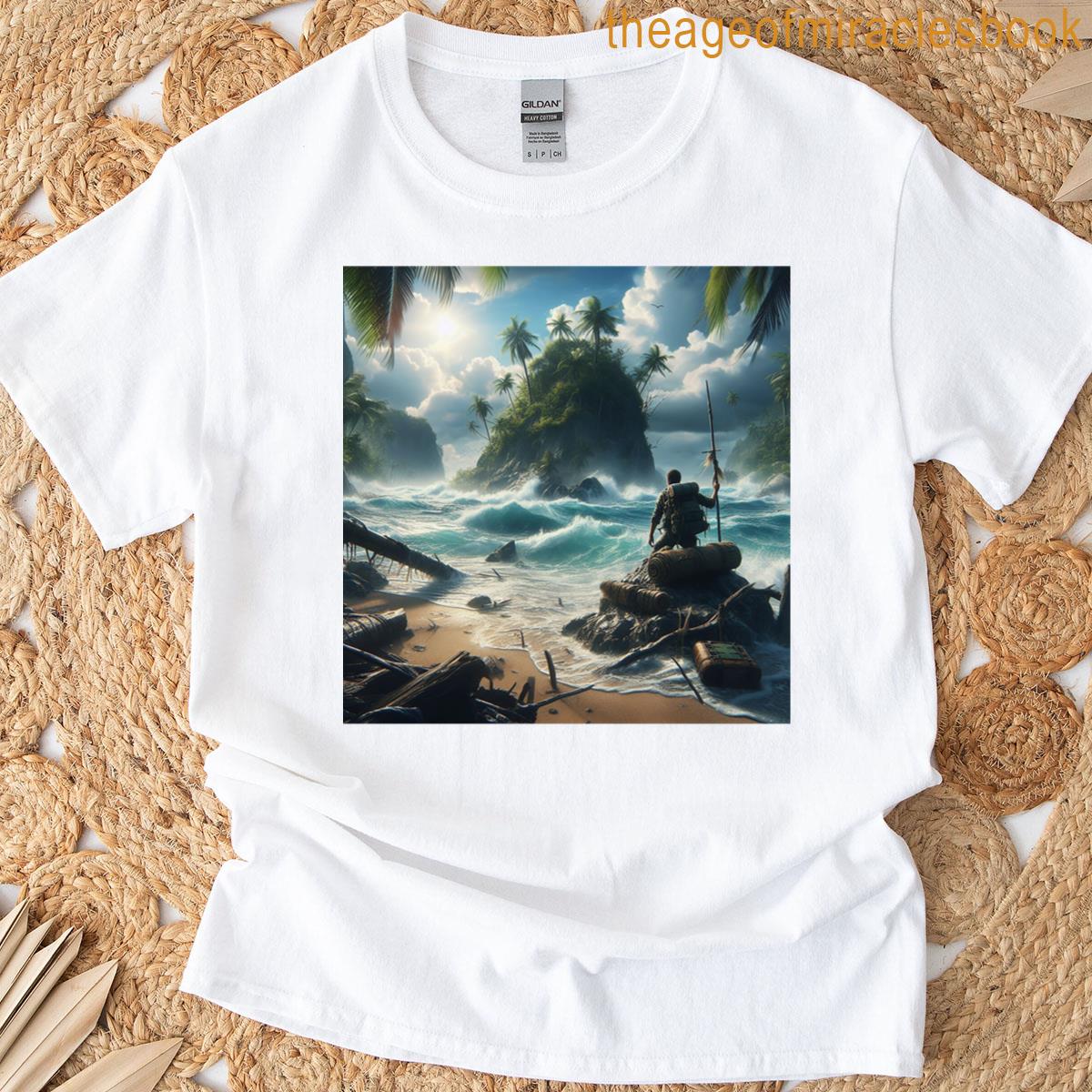 Shipwrecked And Stranded By The Ocean Waves T-shirt
