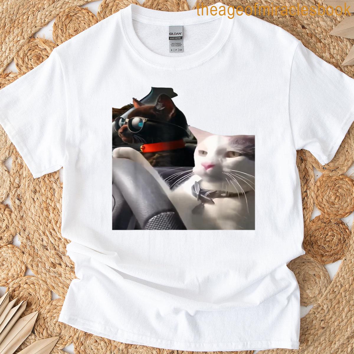 Cat Driving Meme T-shirt