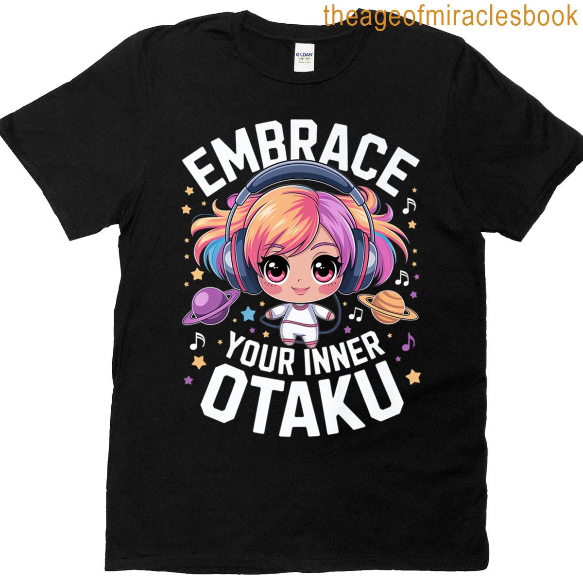 Chibi Character With Cosmic Background Premium T-shirt