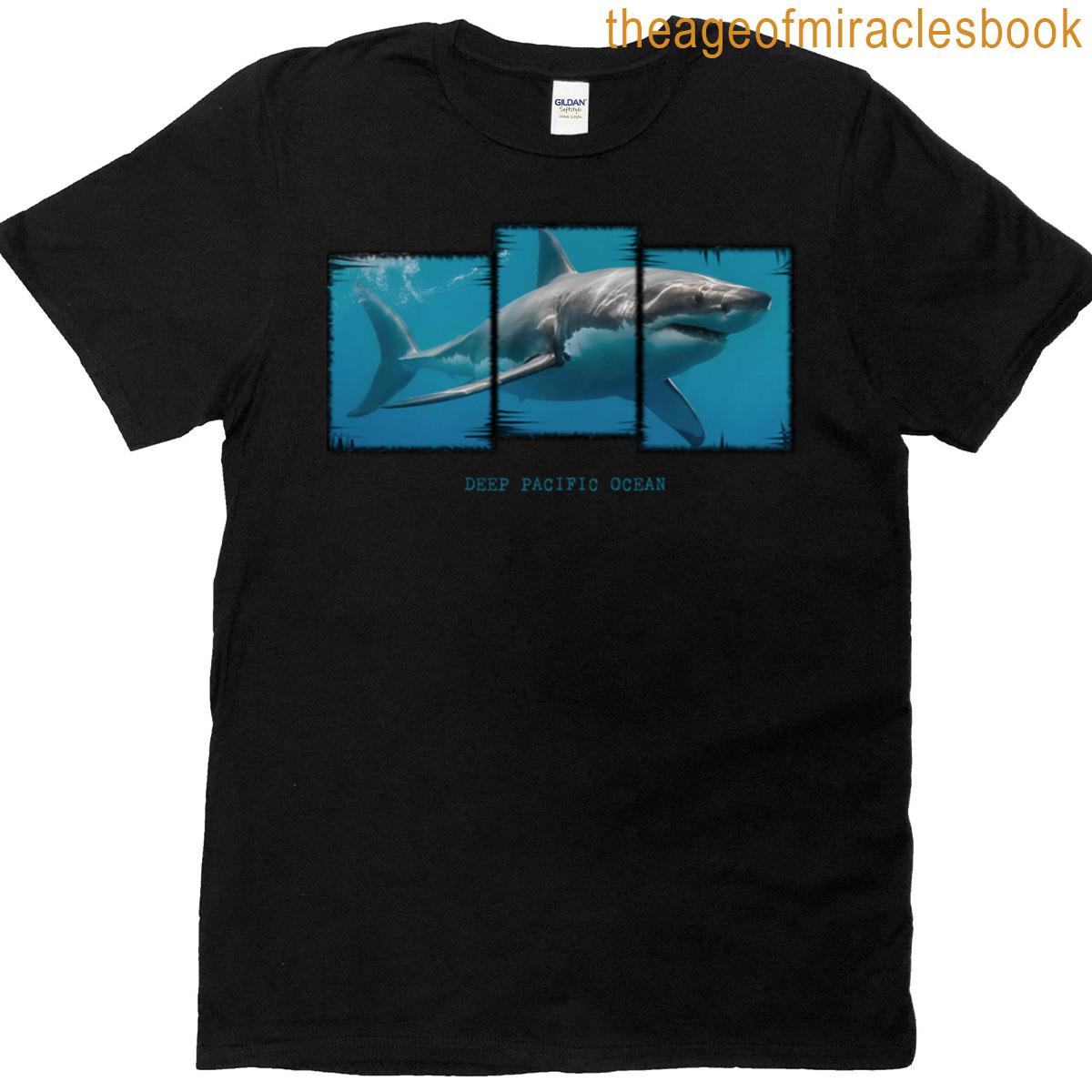 Deep Pacific Ocean Shark Graphic T-shirt