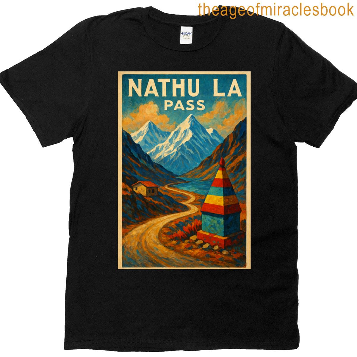 Mountain Path Through Nathula Pass In Eastern Himalayas T-shirt