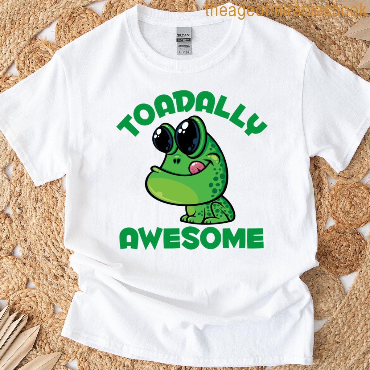 Toadally Awesome Happy Cartoon Toad T-shirt