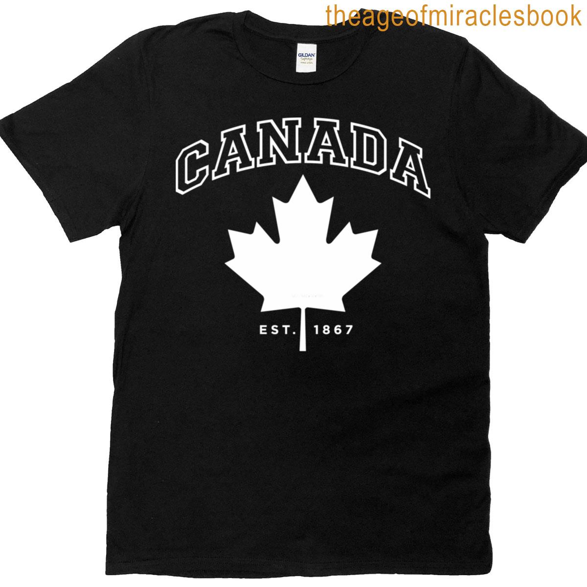 Canada Maple Leaf – Canada Est 1867 Design T-shirt