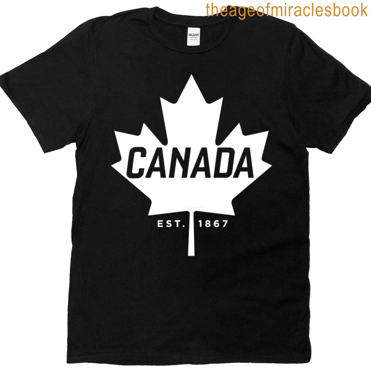 Canada Maple Leaf Canada Est 1867 Spordesign T-shirt