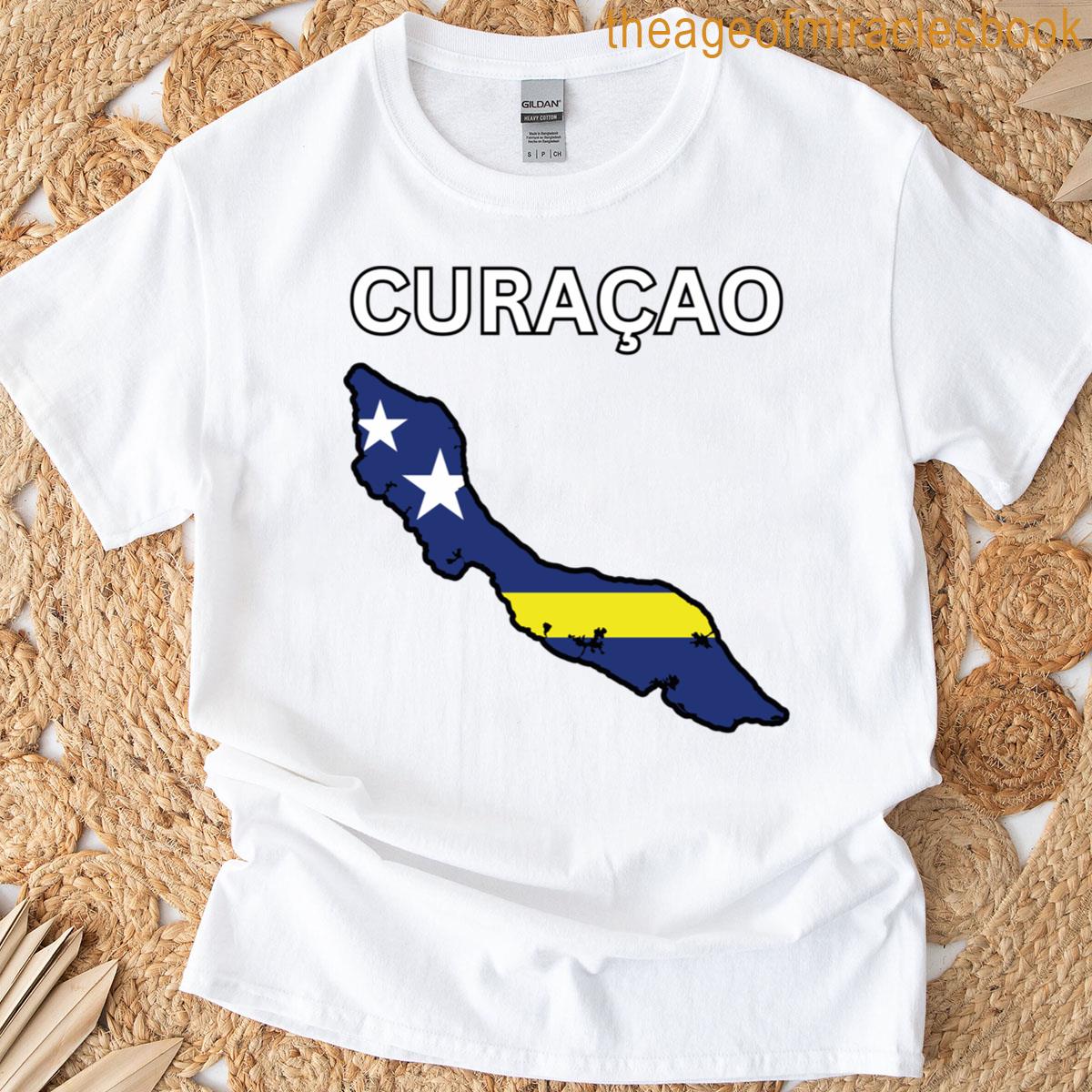 Curaao Flag Map T-shirt