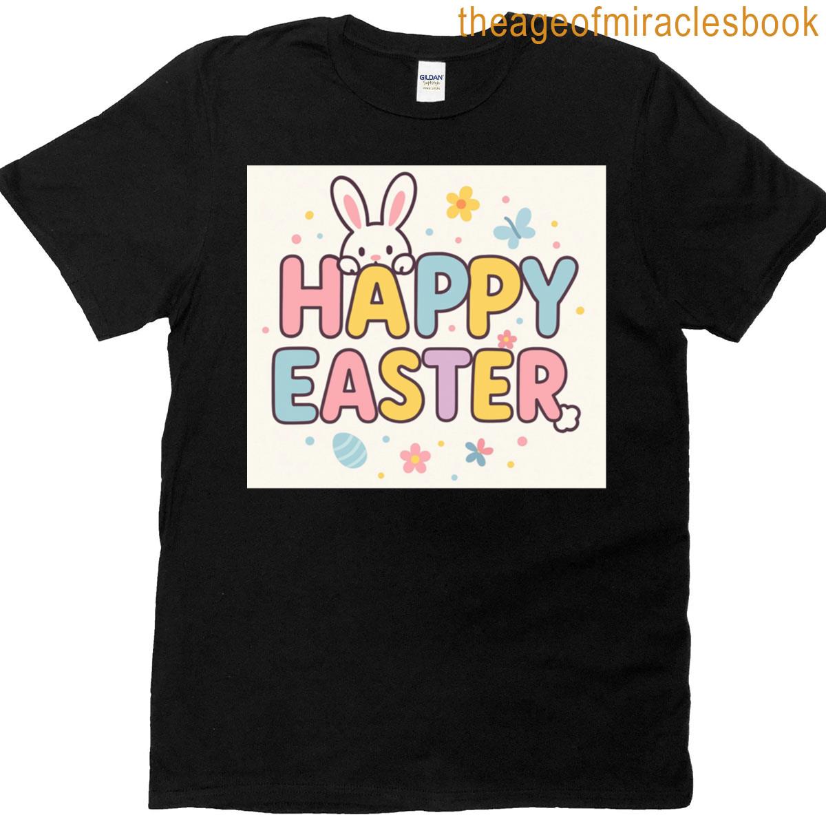 Happy Easter Bunny Hiding In Happy Easter 2025 T-shirt