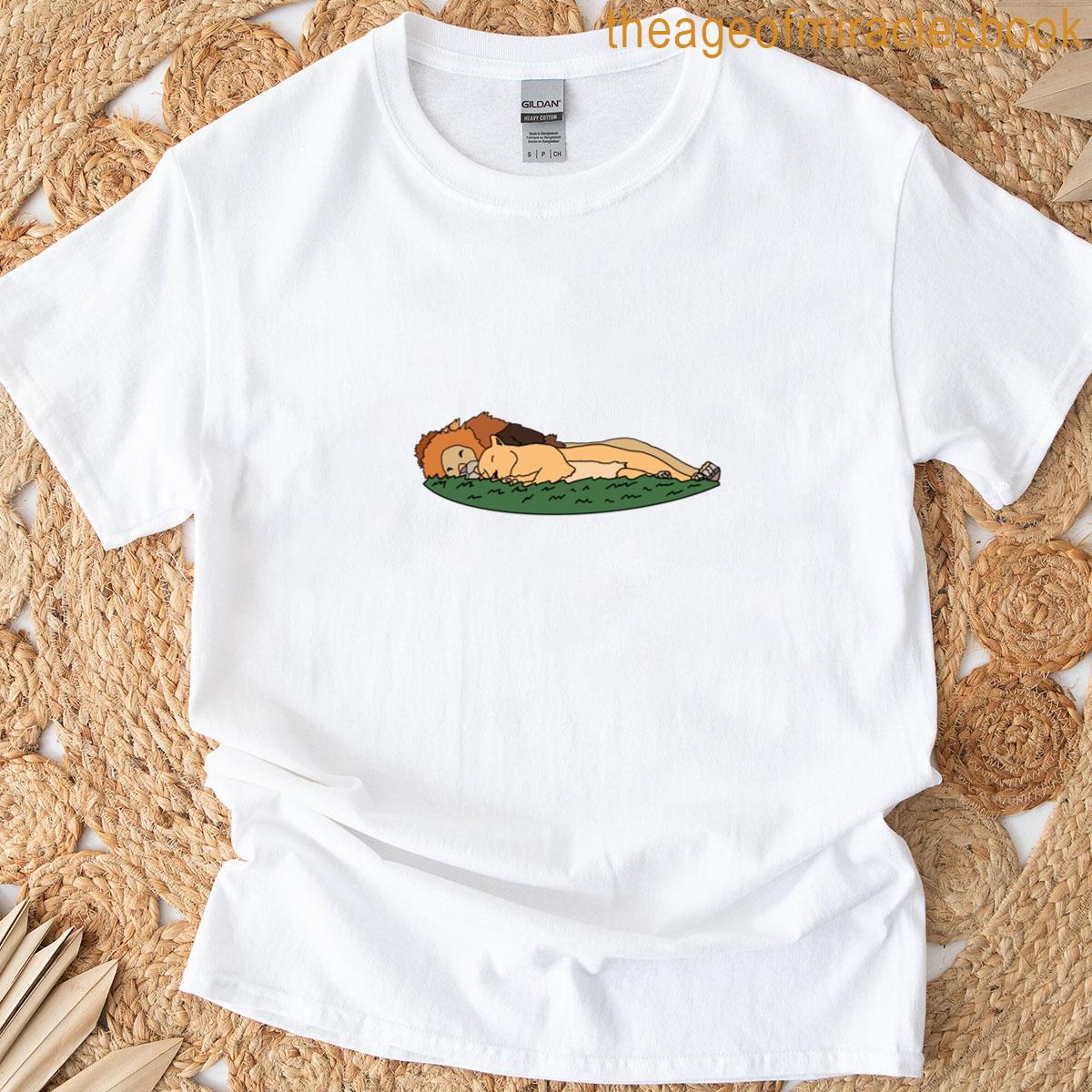 Lion Together On Grass T-shirt