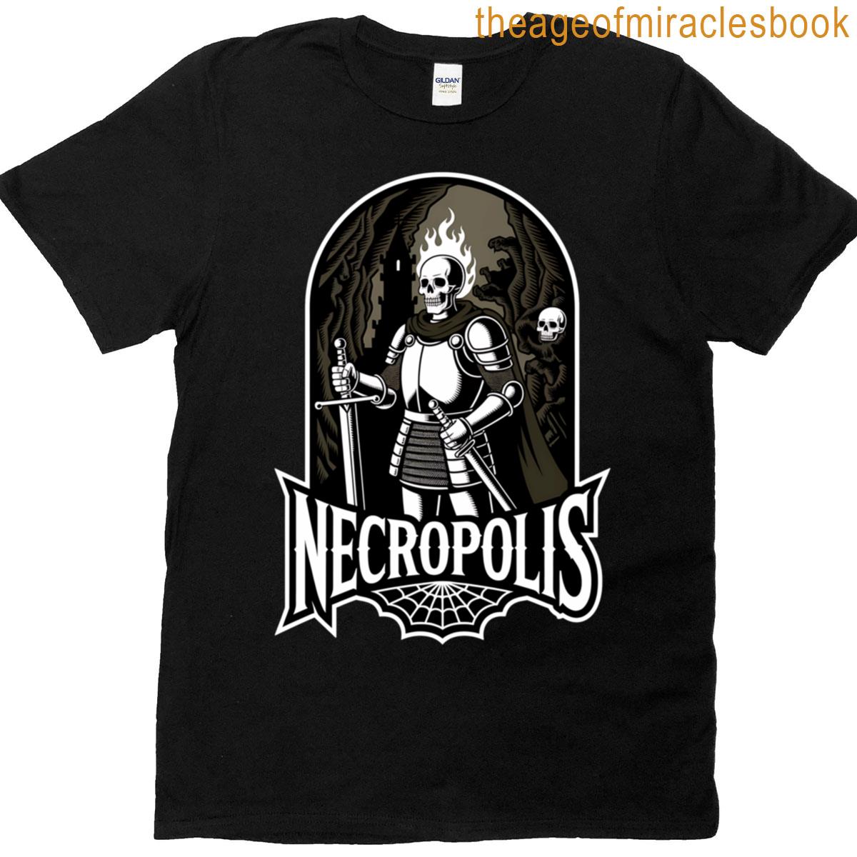 Necropolis White Ink T-shirt