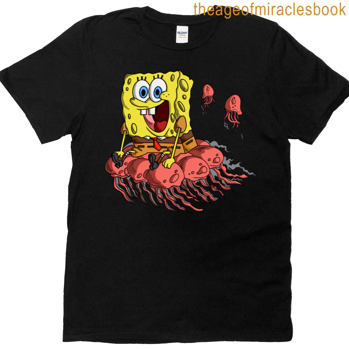 Spongebob And Jellyfish T-shirt