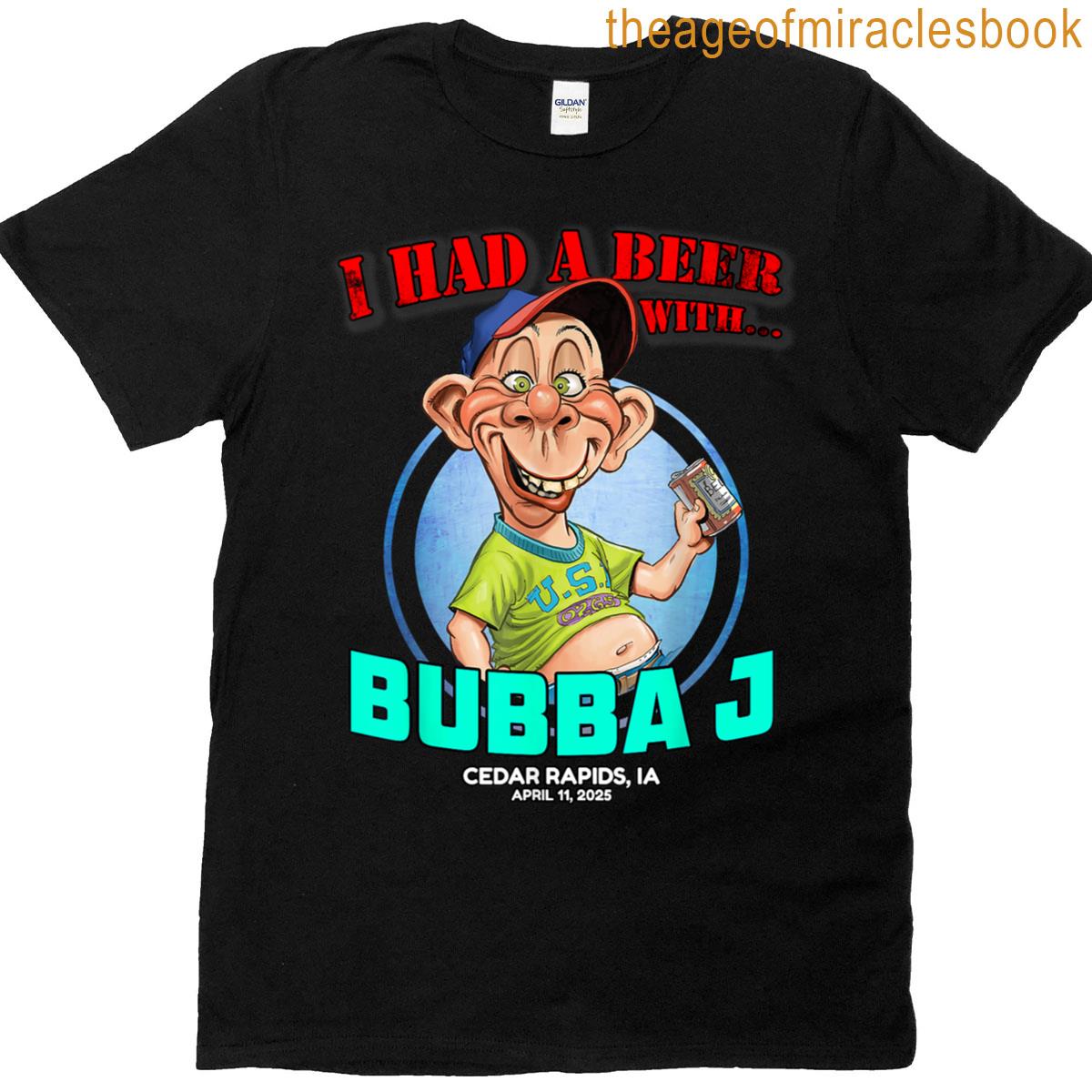 Bubba J Cedar Rapids Ia 2025 T-shirt