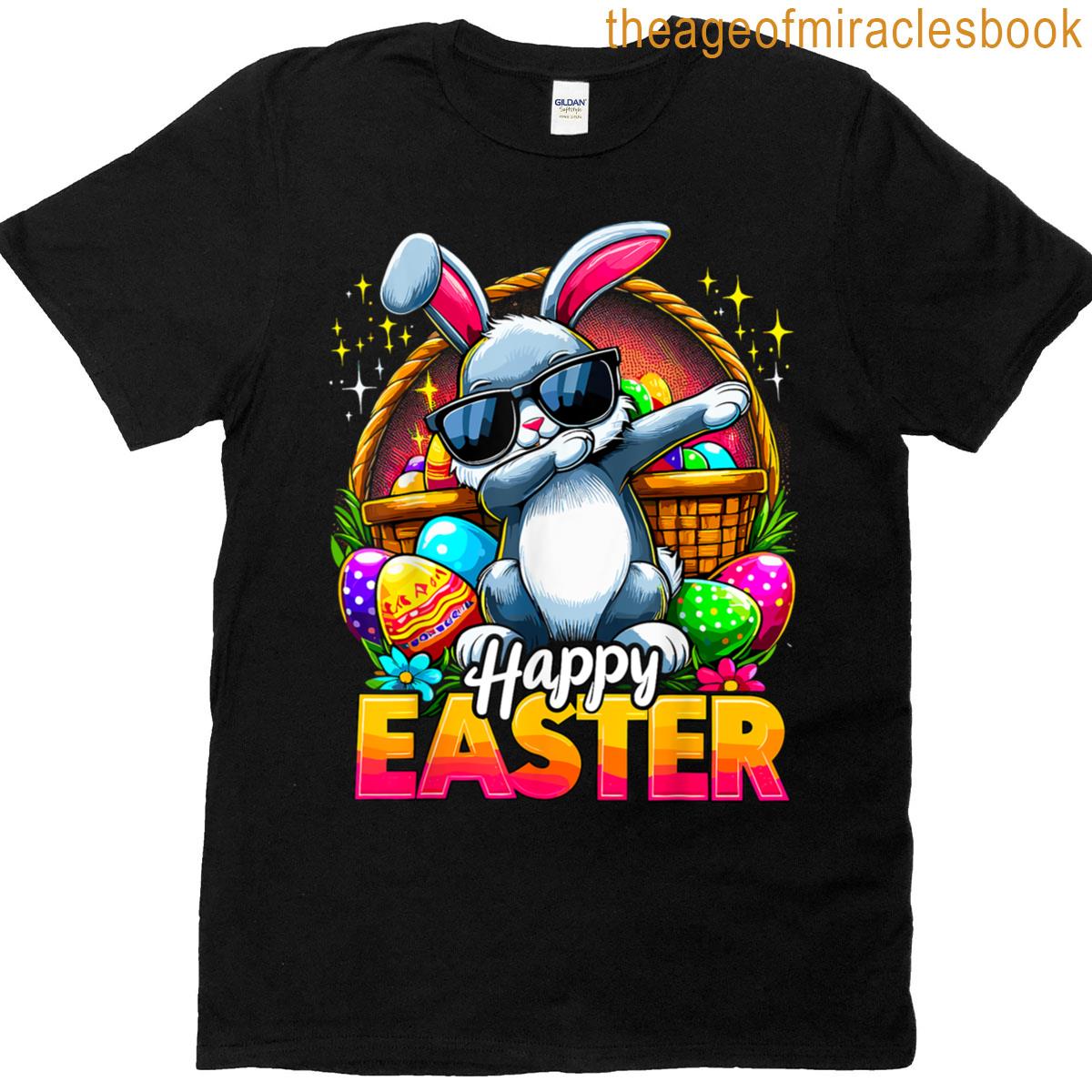 Dabbing Bunny Easter Day Rabbit Happy Easter T-shirt