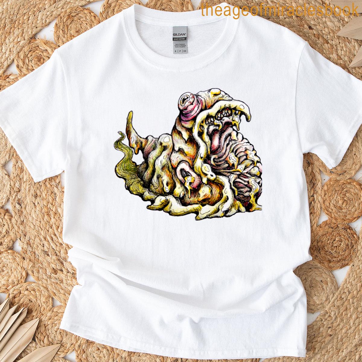 Evil Yellow Easter Marshmallow Slug Chick T-shirt