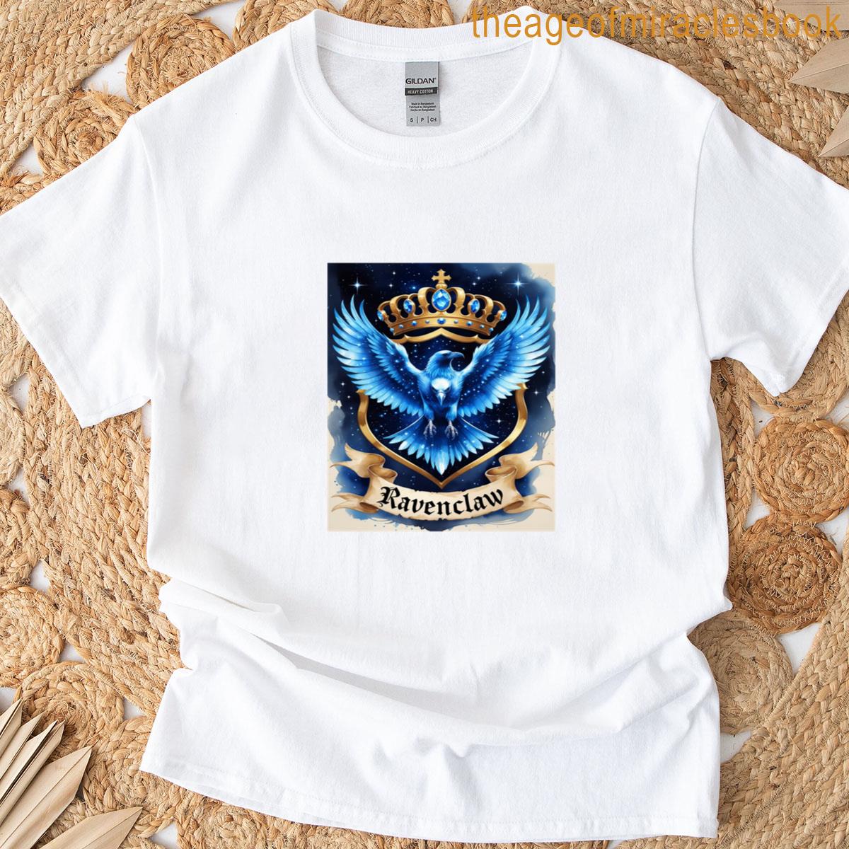 Raven Crest Emblem Gothic Intelligence T-shirt