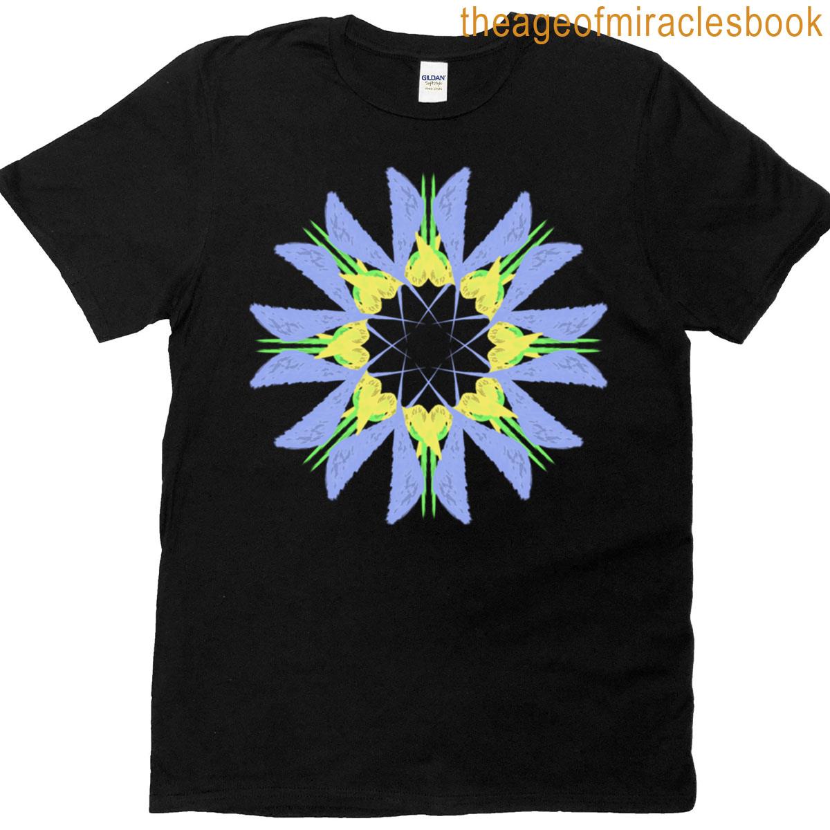 Blue And Yellow Mandala T-shirt