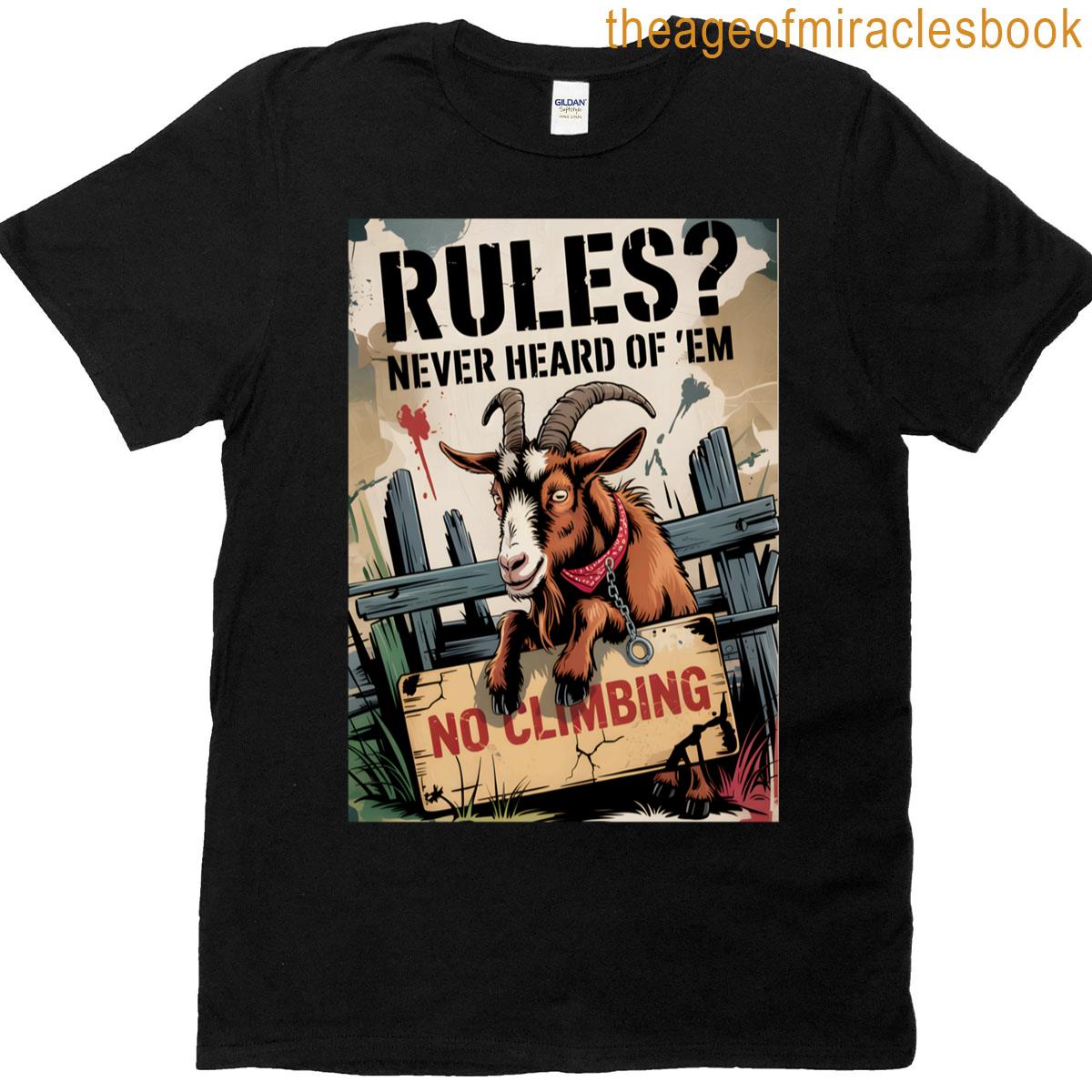 Goat Rules Poster T-shirt