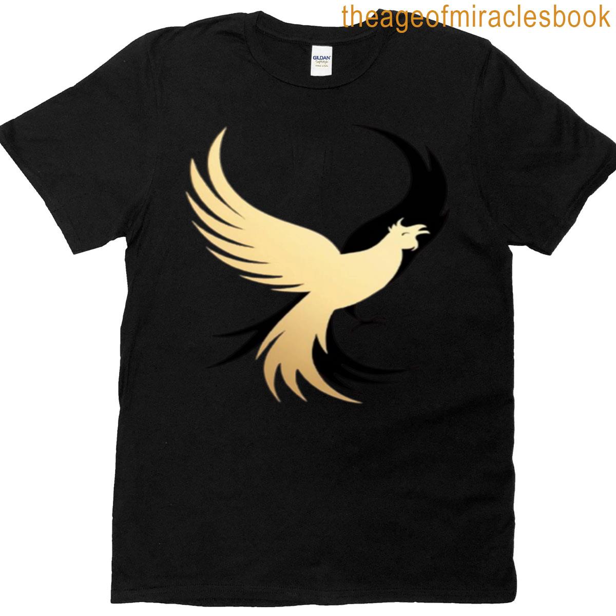 Graceful Phoenix With Curved Wing Pose T-shirt