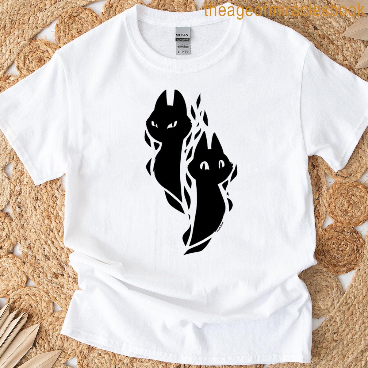Black Cats Twin Shadows T-shirt