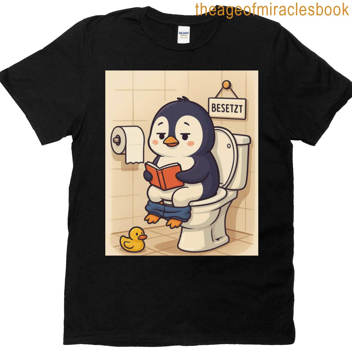 Busy Reading Time With Penguin Oversized T-shirt