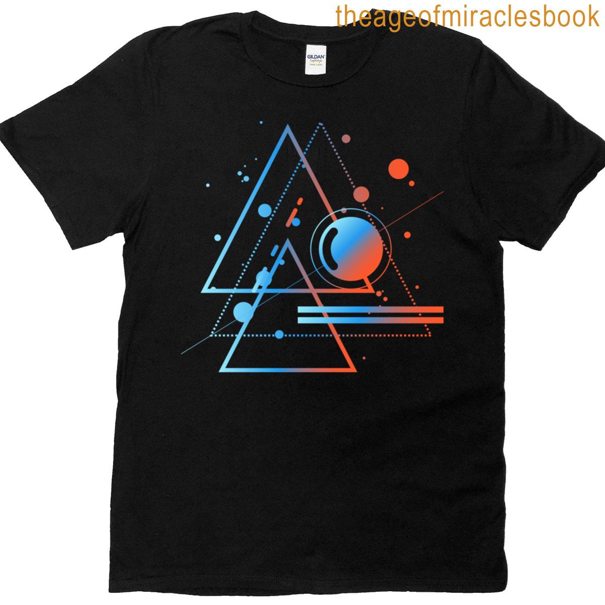 Fractal Geometry Retro Vibes Oversized T-shirt