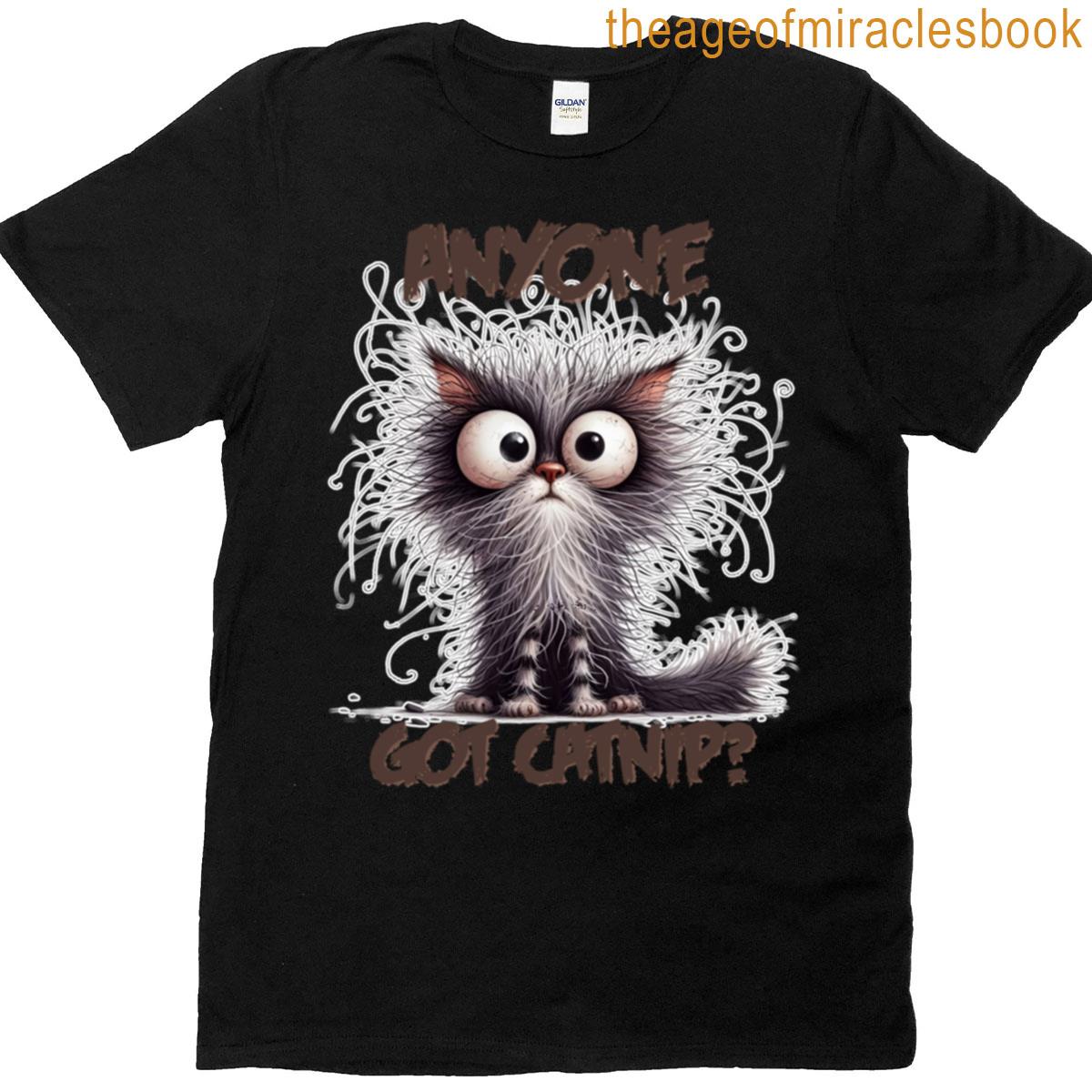 Anyone Got Catnip Crazy Cat Oversized T-shirt