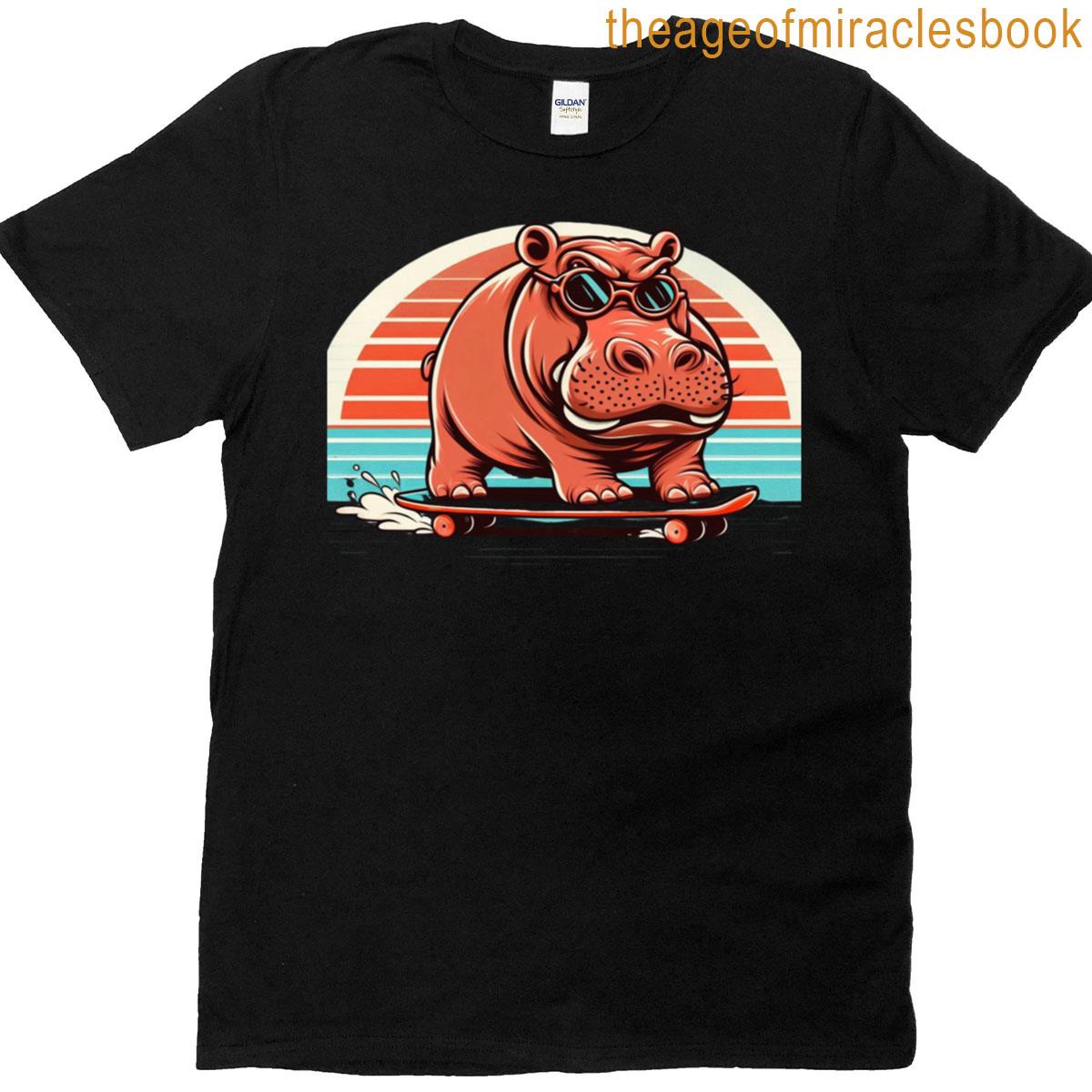 Hippopotamus On Wheels T-shirt