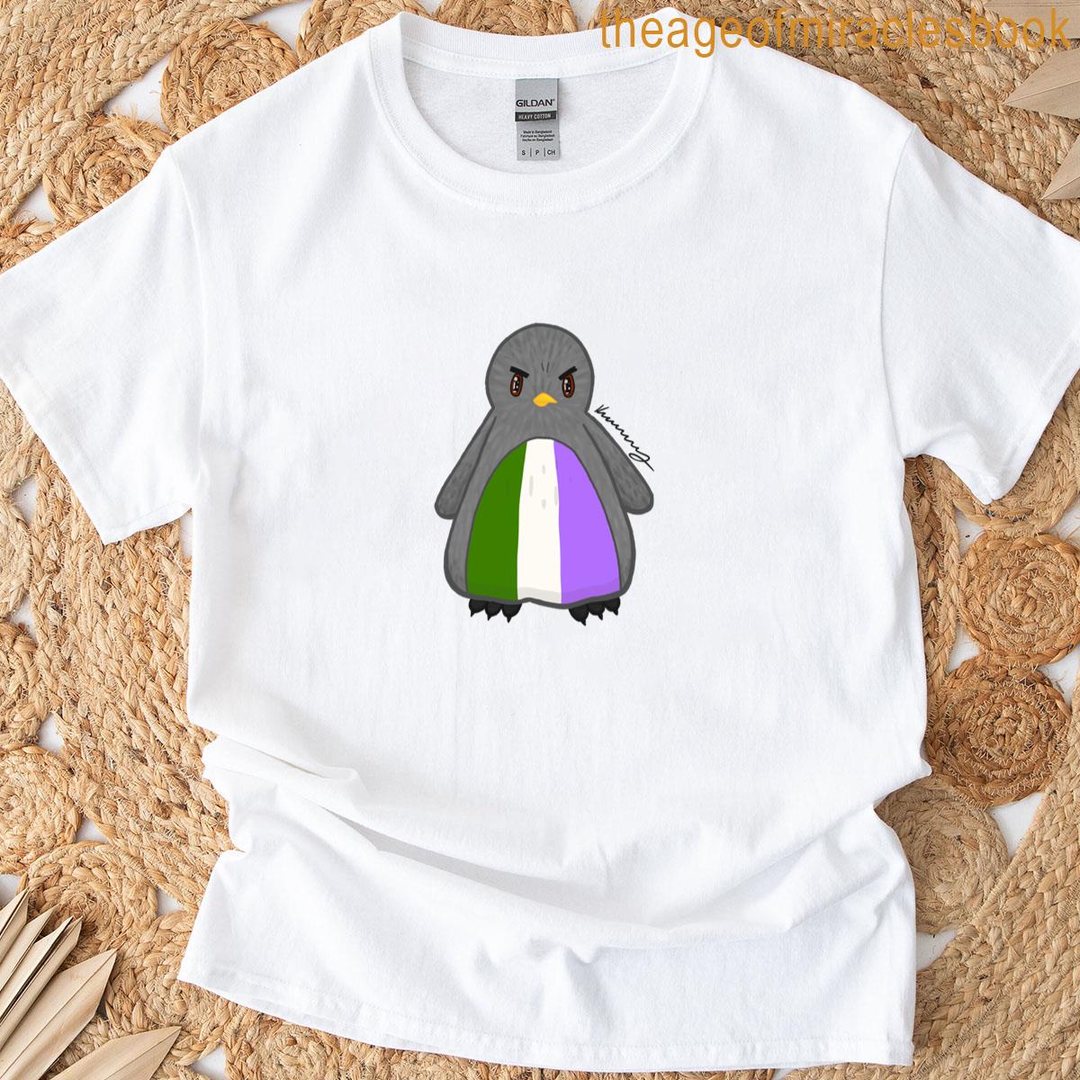Queer Pride Penguin T-shirt