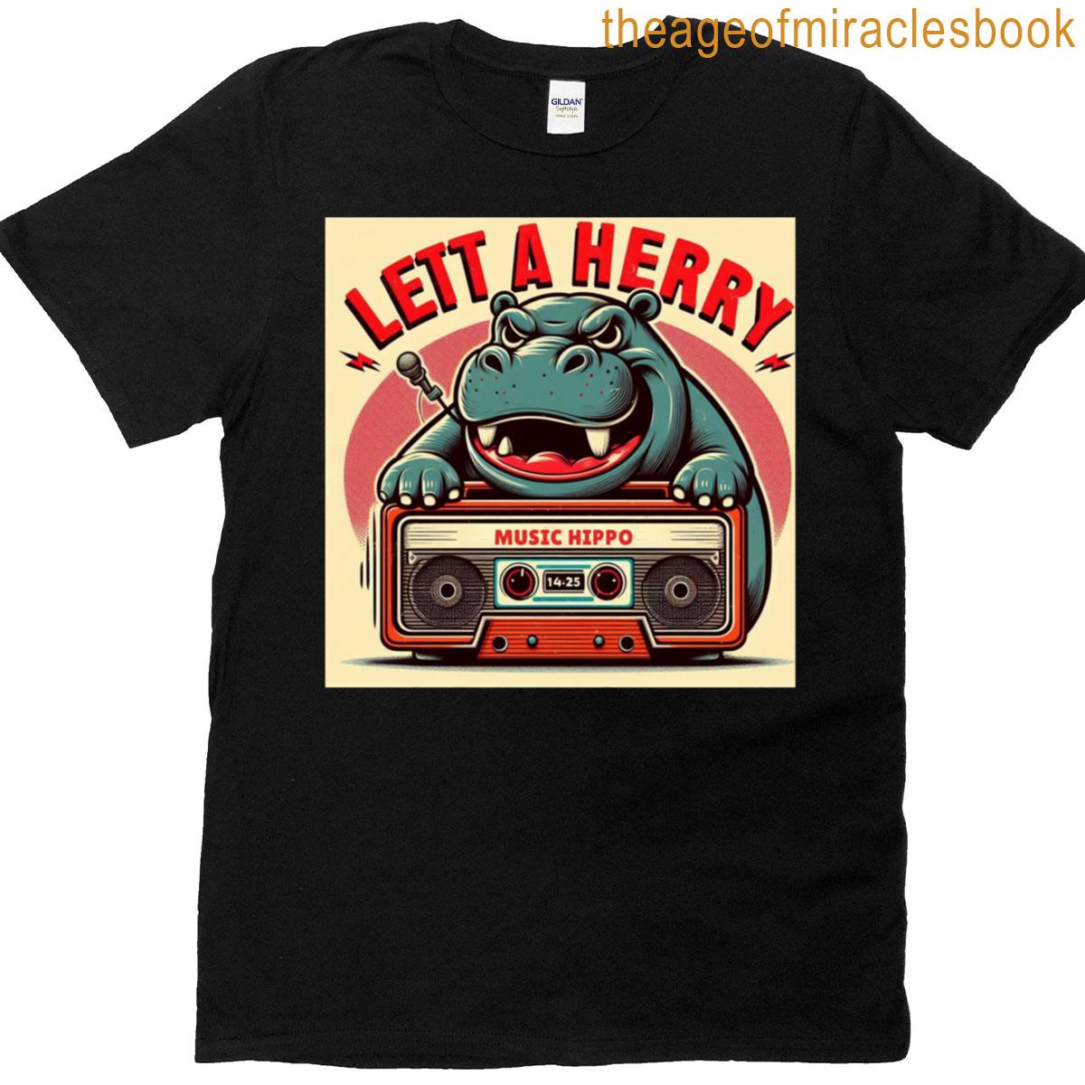 Retro Beats Hippo T-shirt