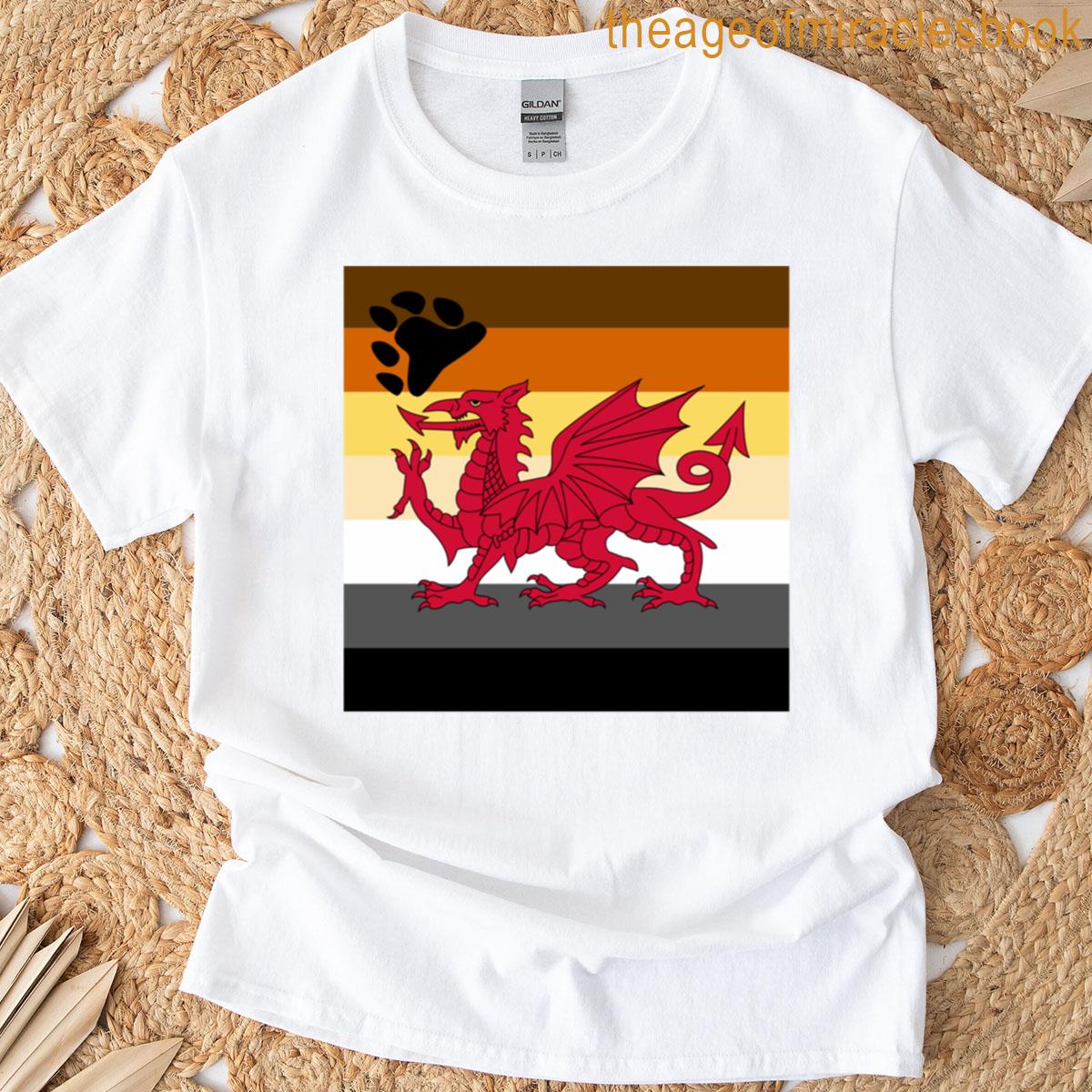 Welsh Bear Pride Flag T-shirt
