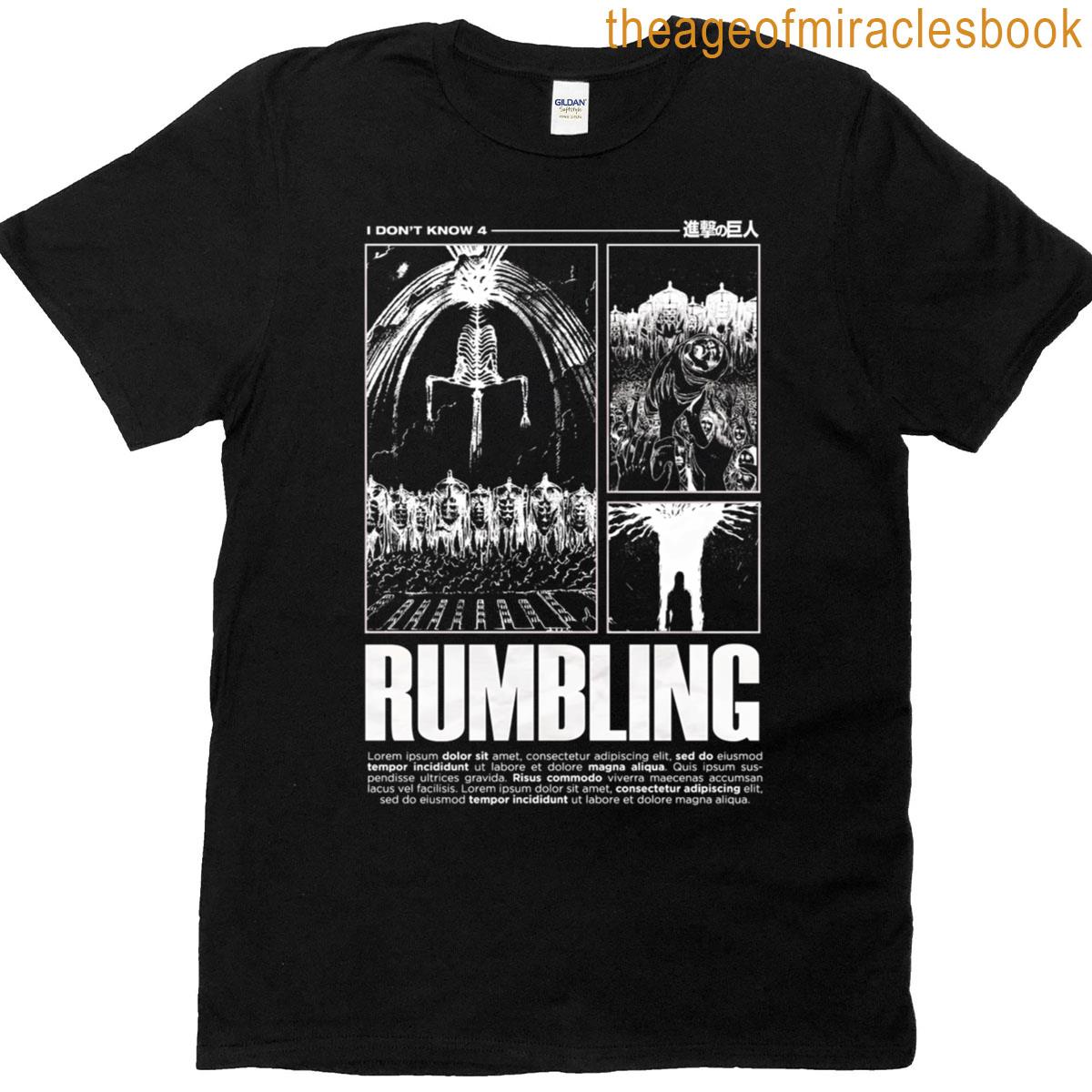 Attack On Titan Rumbling Art T-shirt