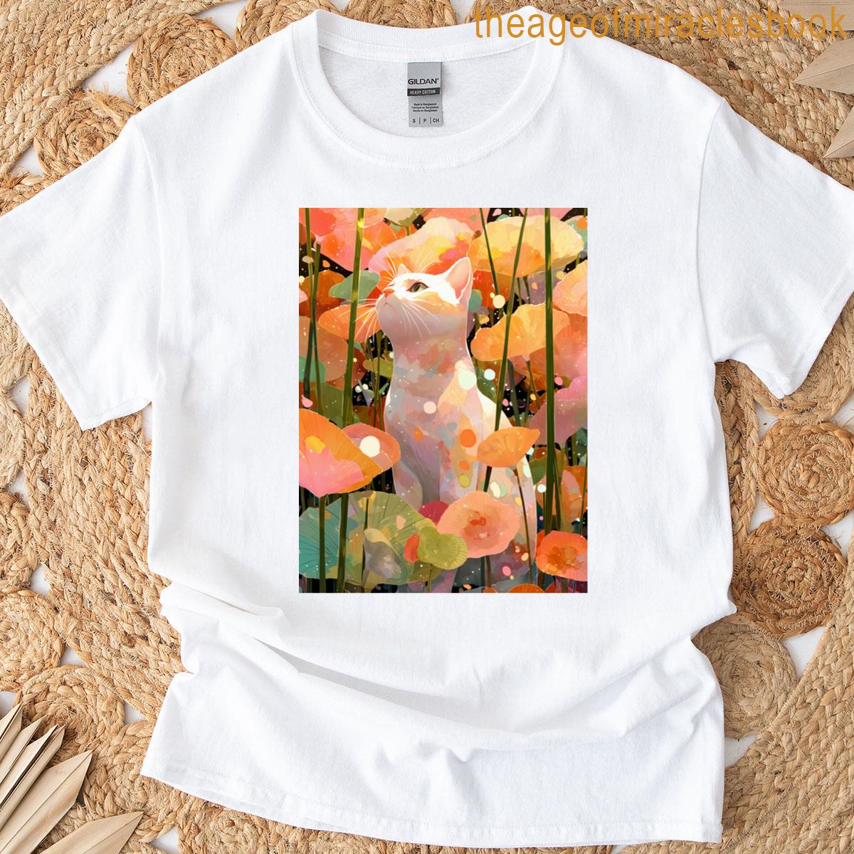 Bright Brushstroke Blooms T-shirt