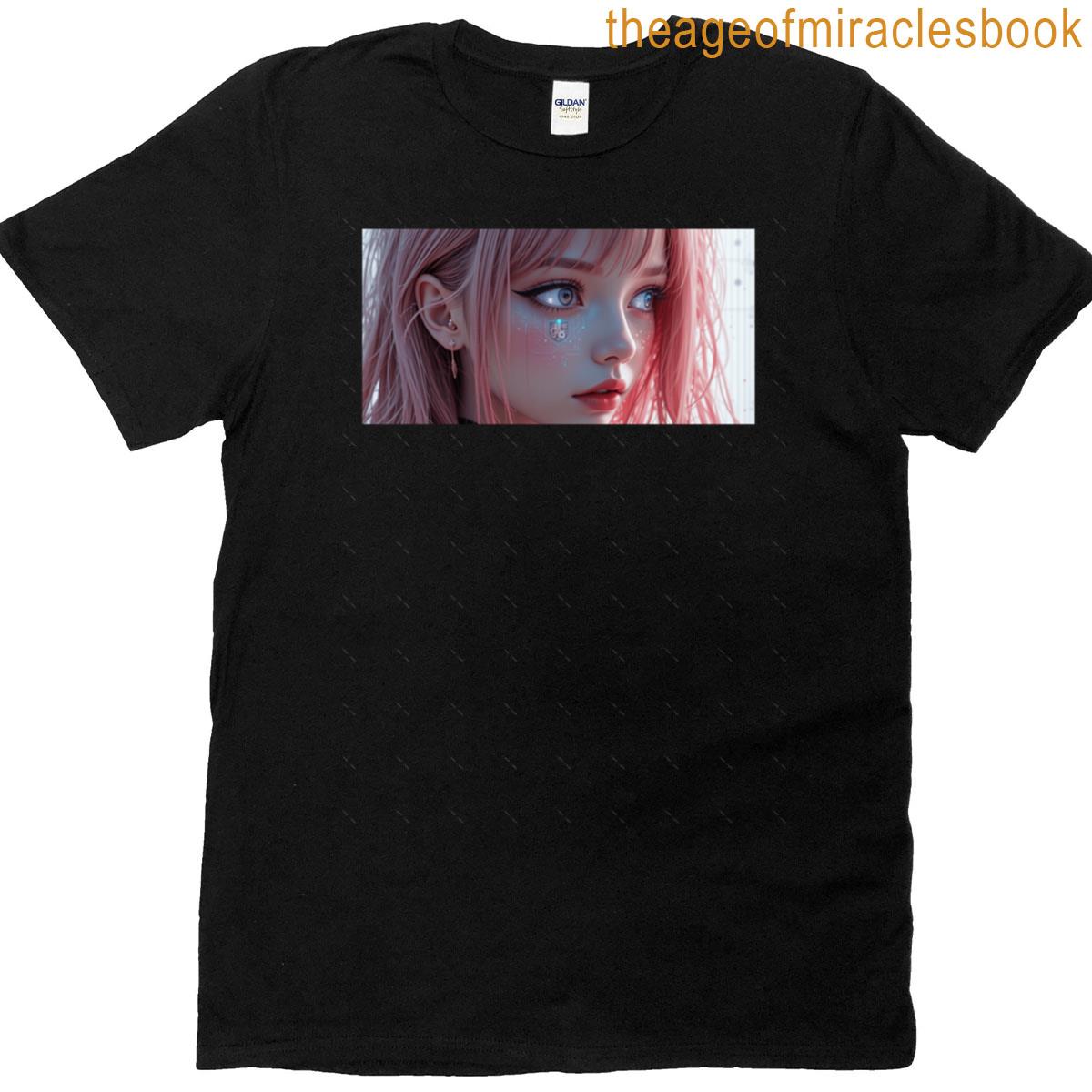Cybernetic Bloom Oversized T-shirt