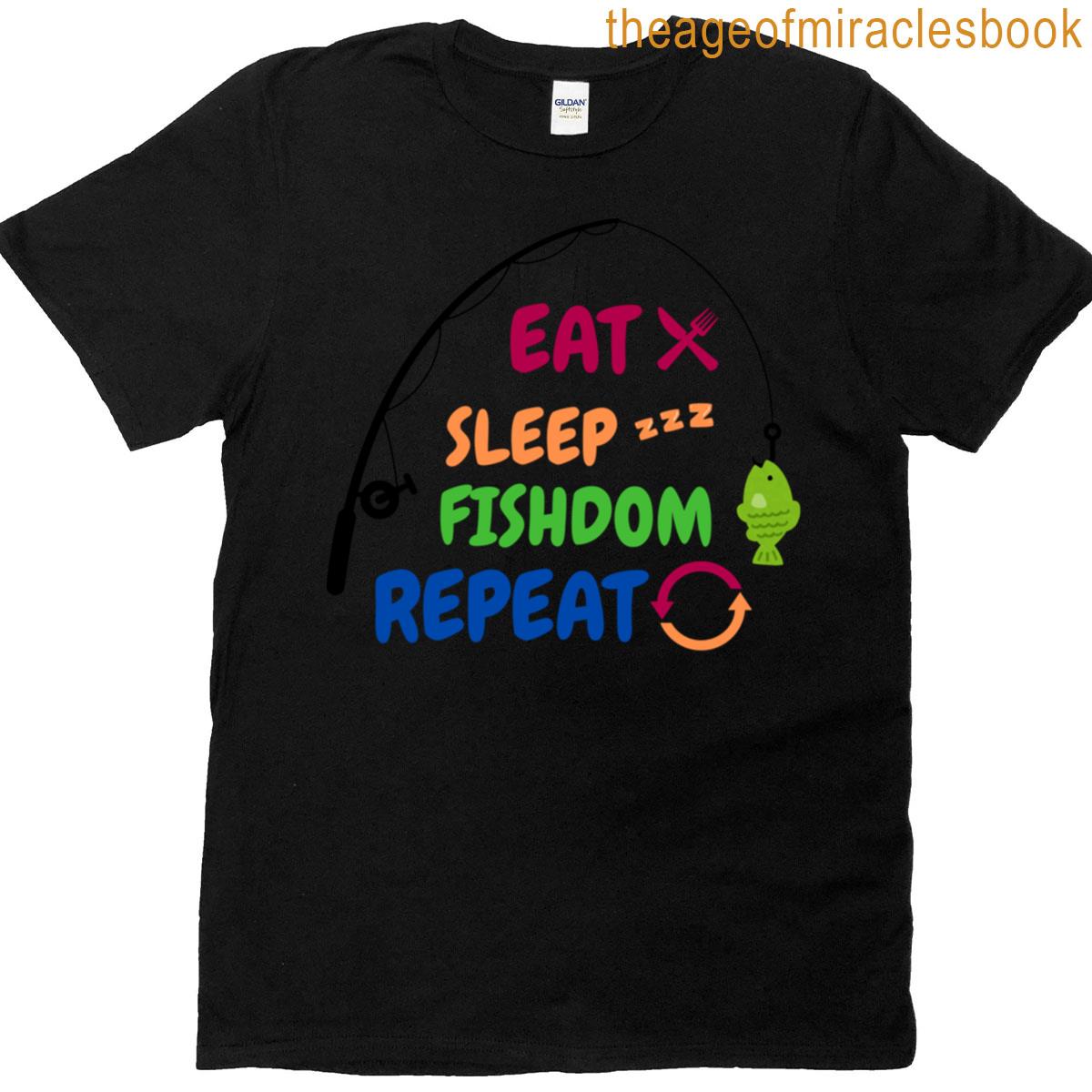 Eat Sleep Fishdom Repeat Oversized T-shirt